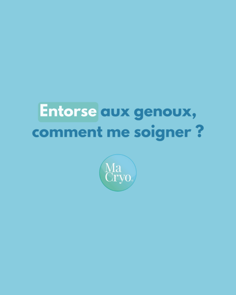 Cryothérapie corps entier près de Toulon pour une entorse du genou
